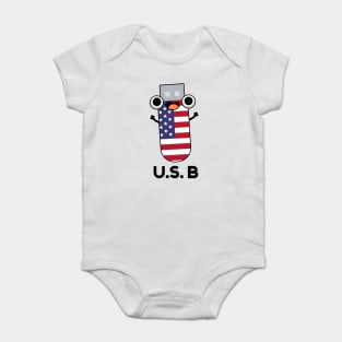 US B Funny United States Pun Baby Bodysuit